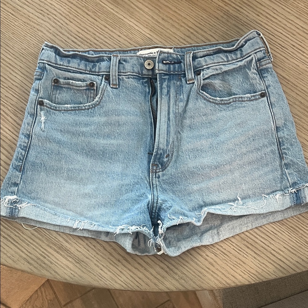 Abercrombie & Fitch Light Blue Jean Shorts